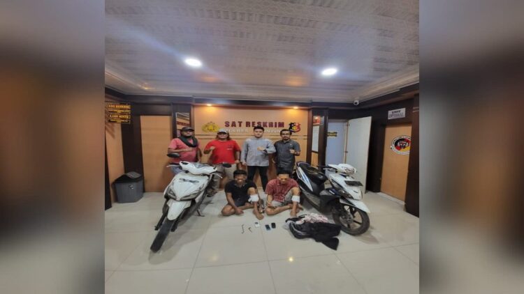 Dua pelaku curanmor ditembak lantaran melawan dan kabur saat ditangkap. (Foto: Dok. Polres Sijunjung)