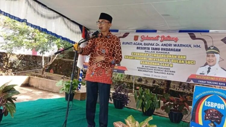 Wakil Ketua DPRD Agam Irfan Amran. (Antara/Yusrizal)