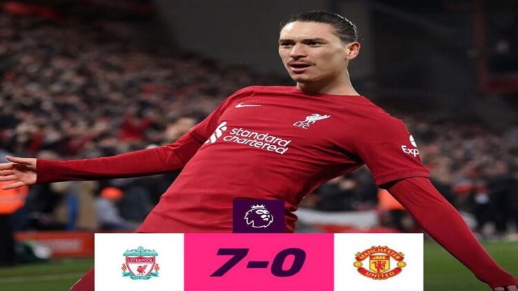 Liverpool bantai Manchester United tanpa ampun, 7 gol tanpa balas. (Foto: Dok. Istimewa)