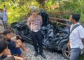 Tabrakan Kereta Api Kontra Mobil di Pariaman, Korban Luka-luka 4 Kecelakaan kereta api kontra mobil di Kota Pariaman pada Senin (28/3/2023) sore. (Foto: Dok. Polres Pariaman)