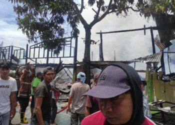Dua Rumah Gadang dan Empat Kios di Solok Hangus Terbakar, Segini Kerugiannya