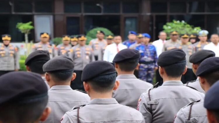 Ilustrasi-Personel Kepolisian Resor Kota Padang melaksanakan apel. ANTARA/HO-POLRESTAPadang