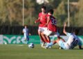 Ivar Jenner dalam perebutan bola saat pertandingan uji coba timnas U-20 Indonesia melawan Malaga U-19 di Marbella Football Center Malaga, Spanyol, Rabu (23/11/2022) lalu. (Dok. PSSI)