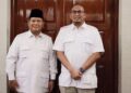 Prabowo Subianto dan Andre Rosiade dalam suatu pertemuan. (Dok. Istimewa)