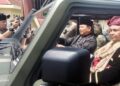 Prabowo sopiri Wamenaker ke Istano Pagaruyuang. (Dok. Radarsumbar.com)