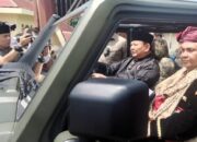 Disambut Hangat Masyarakat, Prabowo Presiden Menggema di Tanah Datar