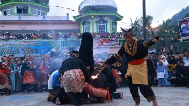 Perhelatan Alek Anak Nagari di Andaleh Baruah Bukik Tanahdatar. ANTARA/HO-Pemkab Tanahdatar