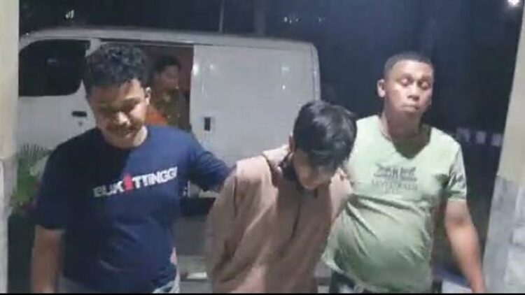 Driver ojol di Padang ditangkap polisi karena menusuk seorang ibu muda. (Foto: Dok. Istimewa)