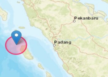 Gempa 7,3 SR yang terjadi pada Selasa (25/4/2023) dinihari. (Dok. BMKG)