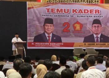 Temu kader Partai Gerindra se-Sumatera Barat bersama Ketum Prabowo Subianto di Tanah Datar. (Dok. Istimewa)