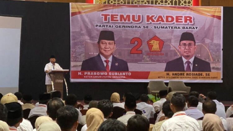Temu kader Partai Gerindra se-Sumatera Barat bersama Ketum Prabowo Subianto di Tanah Datar. (Dok. Istimewa)