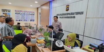 Hari Libur, Polres Dharmasraya Tetap Layani Permohonan SKCK Balon Legislatif