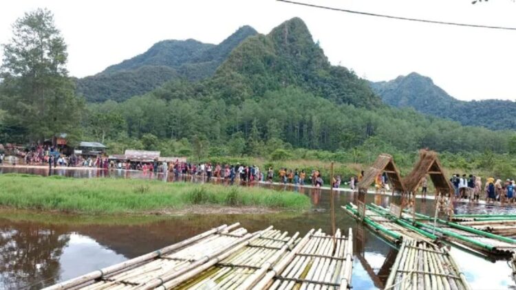 Destinasi Wisata Kapalo Banda Taram. (ANTARA/Miko Elfisha)