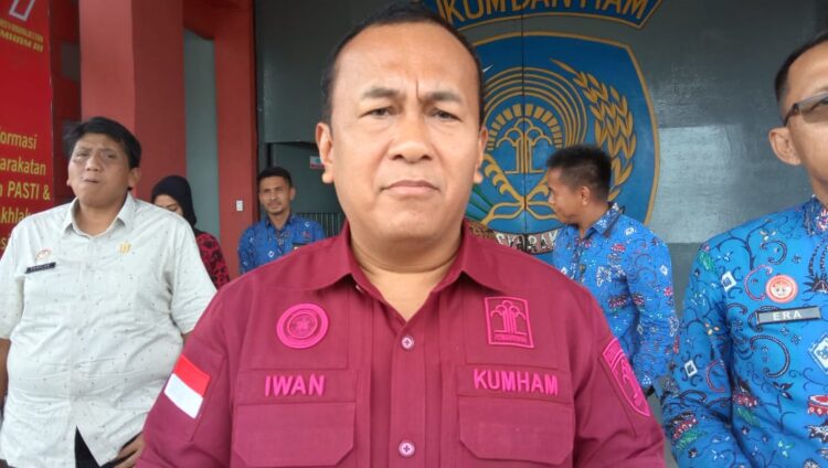Kemenkumham Puji Cara Lapas Padang Bina Narapidana 1 Inspektur Wilayah (Irwil) III Kemenkumham RI, Iwan Santoso. (Foto: Dok. Muhammad Aidil)