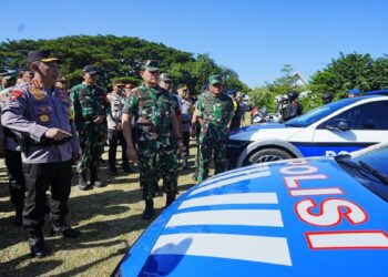Apel gelar pasukan TNI-Polri terkait pengamanan KTT ASEAN. (Dok. Istimewa)