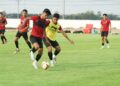 Latihan para penggawa Garuda Nusantara jelang laga melawan Myanmar di SEA Games 2023. (Dok. PSSI)
