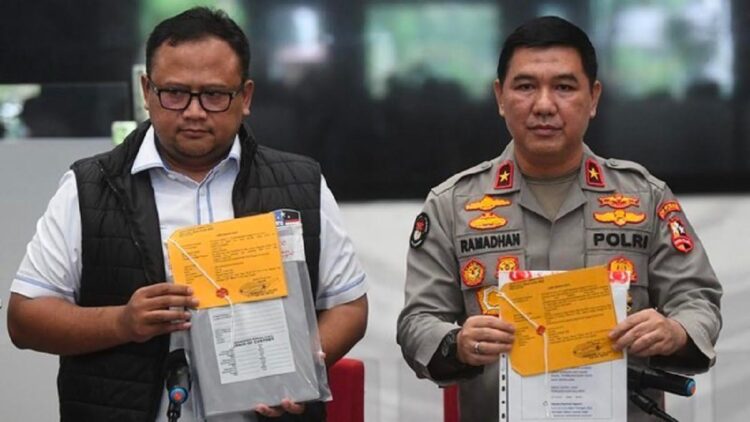Polri gelar konferensi pers terkait penipuan jastip tiket online konser Coldplay. (Dok. Istimewa)