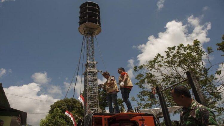 Sirine tsunami di Padang. (Dok. Istimewa)