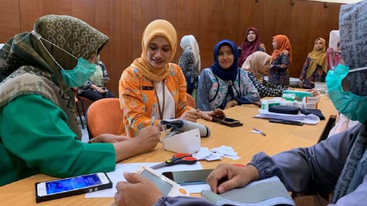 Skrining PTM karyawan Semen Padang Group di Puskesmas Luki. (Dok. istimewa)