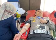 HUT Bhayangkara ke-77, Ditlantas Polda Sumbar Gelar Donor Darah