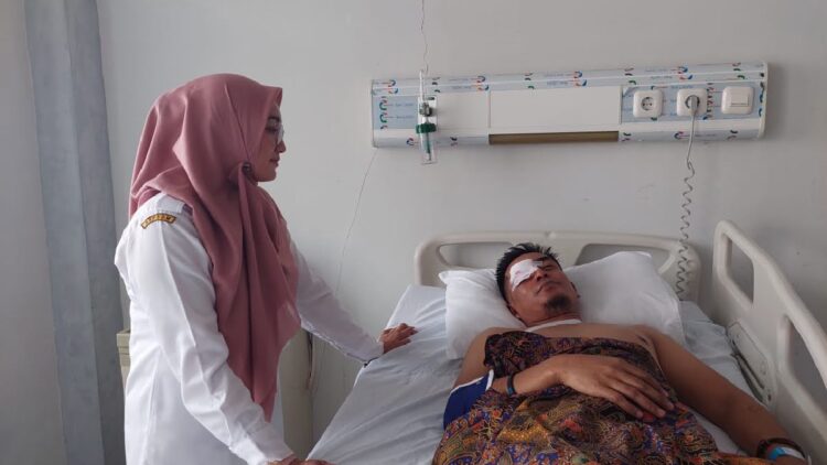 Pegawai UIN Imam Bonjol kecelakaan di Siguntua, Kabupaten Pesisir Selatan pada Rabu (21/6/2023) pagi. (Foto: Dok. Pribadi)