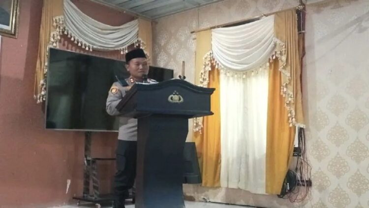Kapolres Pasaman Barat AKBP Agung Basuki ingatkan jajarannya menjaga netralitas dalam Pemilu 2024. (Antara/Altas Maulana).