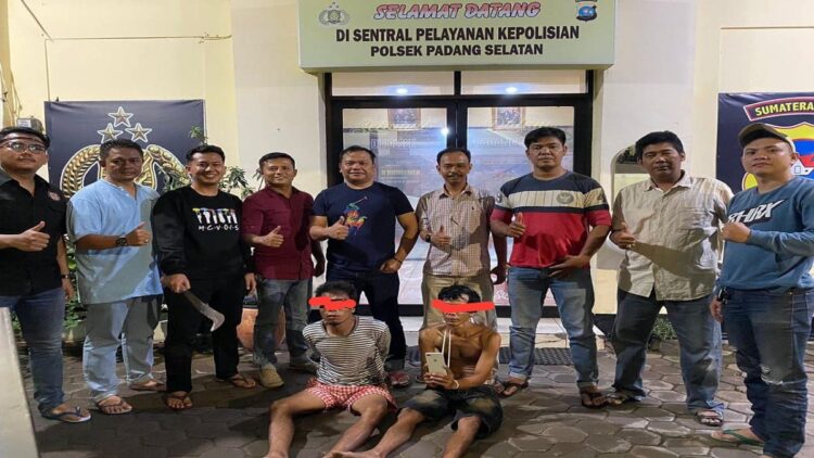 Dua pelaku begal ditangkap polisi. (Foto: Dok. Istimewa)