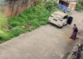 Tangkapan layar kejadian penculikan yang digagalkan warga di Perumahan Urban 8, Kecamatan Lubukbegalung, Kota Padang. (Foto: Tangkapan Layar)