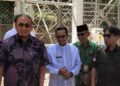 Pengecekan BTS oleh Anggota DPR RI Andre Rosiade, Bupati Tanahdatar Eka Putra dan sejumlah rombongan di Jorong Sungai Salak, Nagari Koto Tangah. (Foto: Dok. Radarsumbar.com)