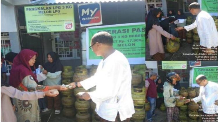 Diminta Andre Rosiade, Pertamina Gelar Operasi Pasar Gas 3 Kg di Agam 1 Pertamina melakukan operasi pasar gas 3 kg usai mengalami kelangkaan di Kabupaten Agam. (Foto: Dok. Istimewa)