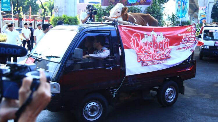 Hewan kurban Polri. (dok. Divhumas)