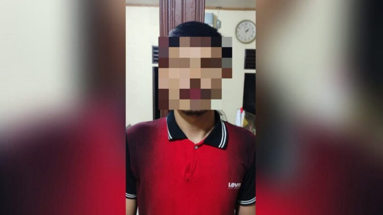 Pelaku penggelapan mobil asal Limapuluh Kota ditangkap pada Kamis (8/6/2023) dini hari. (Foto: Dok. Polres Payakumbuh)