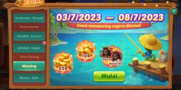 Iven memancing Higgs Domino Island. (tangkapan layar)