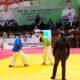 Salah satu atlet Kurash Sumbar berjibaku melawan atlet dari daerah lain dalam Kejurnas Pra-PON Aceh Sumut 2024. (Foto: Dok. Ferkushi Sumbar)