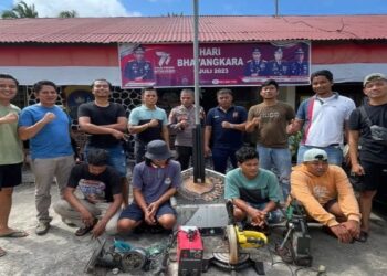 Empat Pelaku Pencurian Mesin Bengkel di Agam Ditangkap Polisi