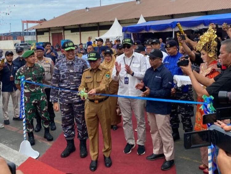 BI bersama Lantamal II Padang menggelar Ekspedisi Rupiah Berdaulat 2023. (Foto: Dok. Diskominfo Padang)