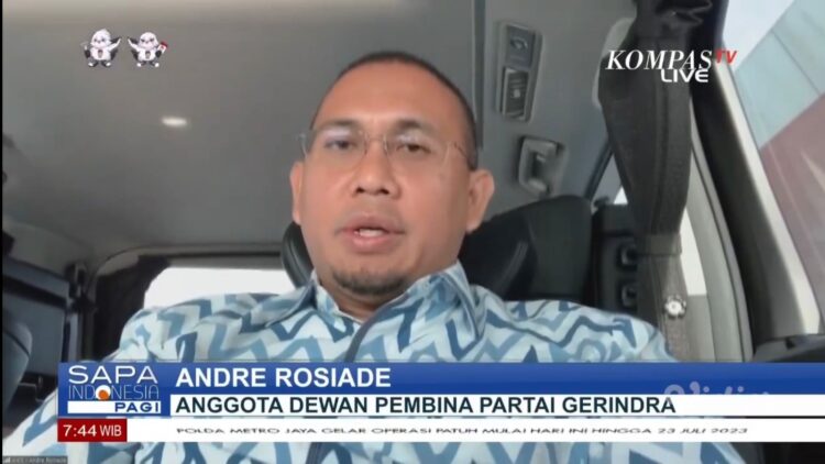 Anggota Dewan Pembina Partai Gerindra Andre Rosiade. (Foto: Tangkapan Layar)