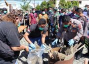 Polres Pariaman Musnahkan 77 Paket Ganja Kering Hasil Tangkapan