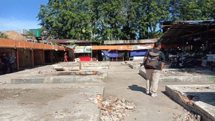 Kondisi Pasar Ulak Karang yang hendak direvitalisasi. (Foto: Dok. Muhammad Aidil)