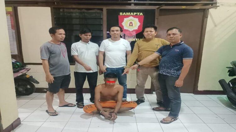 Target Operasi Polsek Lubukkilangan ini ditangkap dalam kasus pencurian. (Foto: Dok. Istimewa)