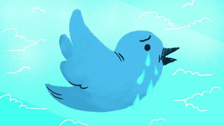Elon Musk 'Bunuh' Semua Burung Biru dengan Logo X 1 ilustrasi twitter sedih. (dok. Mashable SEA)