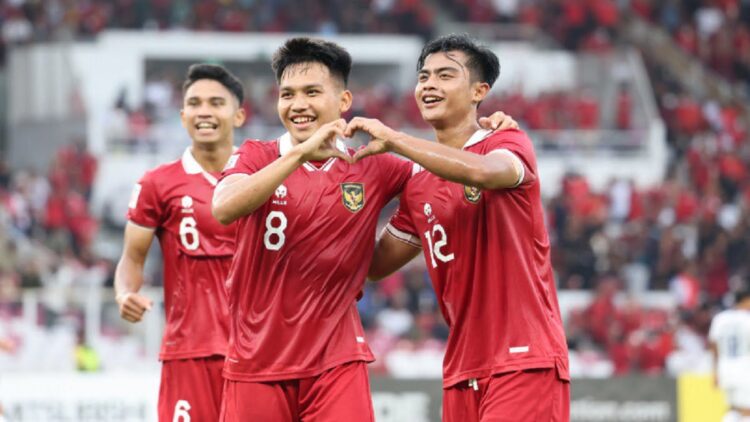 Kualifikasi Piala Dunia 2026, Indonesia Lawan Brunei Darussalam 1 Selebrasi pemain timnas senior Indonesia. (dok. PSSI)