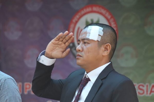 Cerita Komisioner KPID Sumbar Ikut Upacara Kemerdekaan RI ke-78 dengan Perban di Kepala 1 Komisioner KPID Sumbar, Ficky Tri Saputra. (Foto: Dok. Istimewa)