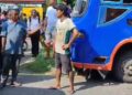 Pemotor Masuk Kolong Bus di Lubuk Buaya Padang, Sopir Kabur 5 Kecelakaan bus dan motor di kawasan Lubuk Buaya pada Rabu (23/8/2023) sore. (Foto: Dok. Istimewa)