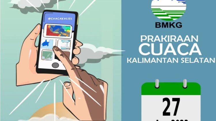 Prakiraan cuaca BMKG Kalsel, Ahad (27/2023) (ANTARA/HO-BMKG)