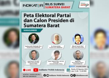 Peta Elektoral di Sumbar Indikator Politik. (dok. istimewa)