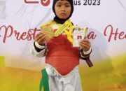 Najwa Pratiwi, Taekwondo Cilik Padang Sukses Sabet Emas di Kejurnas Piala Menpora