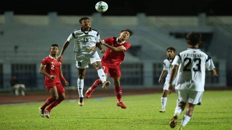 Timnas Indonesia U-23 saat melawan Timor Leste dengan kemenangan 1-0. (Foto: Dok. PSSI)