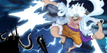 Gear 5 milik Luffy, pemeran utama di anime dan manga One Piece. (dok. fansub)