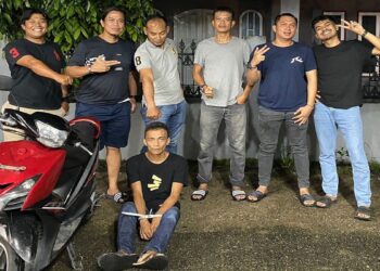 Pelaku curanmor di kawasan Kuranji diamankan Tim Klewang. (dok. istimewa)